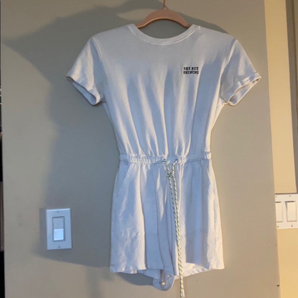 Bought in Europe.  Lovely short jumpsuit.